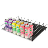 Triogift Refrigerator Basket Drink Beer Cola Can Soda Storage Rack Beverage Cooler Gravity Feed Shelf Mini-Roller Plastic Roller Shelves