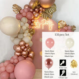 Triogift Pink Metallic Balloon Garland Arch Kit Wedding Birthday Party Decoration Kids Globos Rose Gold Confetti Latex Ballon Baby Shower