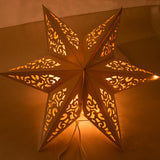 Triogift Hollow Star Hanging Pendant Light Eid Mubarak Ramadan Kareem Decoration 2024 paper Lantern Islamic Muslim Party Supplies wedding