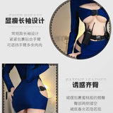 Triogift   Sexy Open Chest Female Cop Police Officer Uniform Hollow out Policewomen Costume Adult Women Police Cosplay Dress Anime Outfits