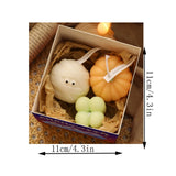 Triogift 2024 New Halloween Cartoon Pumpkin Ghost Aromatherapy Candle Set Halloween Ornaments