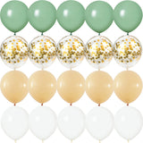 Triogift green Birthday Party golden Balloons Baby Shower Metallic confetti Wedding Anniversaire Mariage Globos Decorations