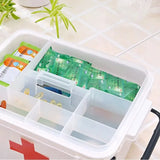 Triogift 1pc Plastic Multi-layer Domestic Medicine Box Portable Divided Medicine Storage Box Portable First Aid Box Domestic Medicine Box