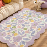 Triogift Carpets for Living Room Plaid Children Bedroom Fluffy Rug Home Decoration Cloakroom IG Floral Plush Mats ковер Tapete Tapis