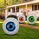 Triogift 3Pcs 22inch Halloween Eyeball Decorations Balloons Scary Plastic Balloon Props Bloodshot Eyeballs Indoor Garden Halloween Decors