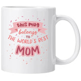 Triogift  -  1pc 330ml Best Mum Mug Gifts for Mummy Grandma Ceramic Mugs Coffee Cups Desktop Decoration Summer and Winter Drinkware