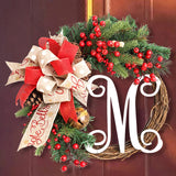 Triogift Christmas Wreath Artificial Wreath Window Wall Door Hanging Garlands Rattan Home Christmas Decoration New Year 2025