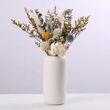 Triogift  Nordic ins wind vegetarian burning white ceramic vase creative home room wedding decoration arrangement flower vase simple