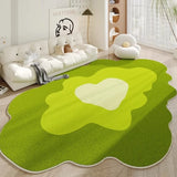 Triogift  Simple Irregular Living Room Carpet Modern Bedroom Bedside Thickened Large Plush Carpets Home Cloakroom Fluffy Soft Non-slip Rug