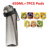 Triogift  -  Air Flavored Water Bottle Scent Up Water Cup Sports Water Bottle For Outdoor Fitness Fashion Water Cup With Straw Flavor Pods