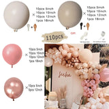 Triogift Boho Dusty Retro Pink Balloons Garland Arch Kit Bride Wedding Birthday Party Decoration Girls Baby Shower Rose Gold Ballon Chain