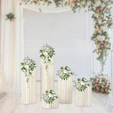 Triogift Wedding Centerpieces Cardboard Vases Sets Flower Vase Flowers Cylinder Centerpiece Stand for Party Tables Decorations