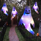 Triogift Halloween LED Light Hanging Ghost For Halloween Party Home Outdoor Indoor Decoration Large Glowing Spooky Lamp Horror Props 2024