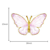 Triogift 36inch Mushroom House KT Board Butterfly Flower Fairy Cutout for Birthday Party Decoration Girl Baptism Baby Shower Supplies