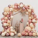 Triogift Rose Gold Pink Balloon Garland Arch Kit Wedding Birthday Party Decor Baby Shower Girl Birthday Balloon Decoration Latex ballons