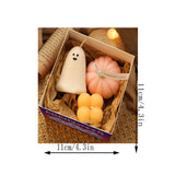 Triogift 2024 New Halloween Cartoon Pumpkin Ghost Aromatherapy Candle Set Halloween Ornaments