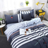 Triogift Hot sale high quality bedding double sanded quilt cover sheet pillowcase four-piece set