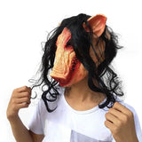 Triogift  Funny Halloween Scary Pig Head Mask Cosplay Party Horrible Animal Masks Horror Adult Costume Fancy Dress Accessories