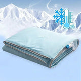 Triogift  Cooling Blanket for Bed Silky Air Condition Comforter Lightweight Cooled Summer Quilt with Double Side Cold & Cooling Fabric