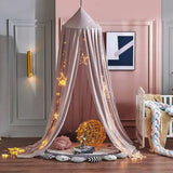 Triogift Kids Bed Mosquito Net Child Bed Canopy Bed Curtain for Baby Crib Children Tent  Hanging Round Play Tent  Room Decor