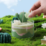 Triogift Velas Regalo Invitados Guest Gift Candles DIY Cactus Sand Candle Home Decorative Candles Souvenirs for Wedding Guests