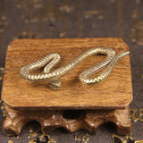 Triogift Copper Snake Mini Statue