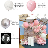 Triogift Tender Pink Gold Balloon Garland Arch Kit Wedding Birthday Party Decoration Adult Kids Baby Shower Decor Ballon Wedding Supplies