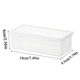 Triogift Plastic Pencil Box Translucent Pencil Case Large Capacity Pencil Boxes Portable Storage Organizer Box Student Office Supplies