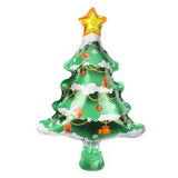 Triogift  Christmas Balloons Santa Claus Gingerbread Man Xmas Tree Balloons Merry Christmas Holiday Decoration Aluminum Film Balloon