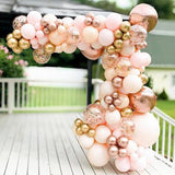 Triogift Macaron Pink Balloon Garland Arch Kit Wedding Birthday Party Decorations Kids Adult Baby Shower Decor Ballon Wedding Supplies