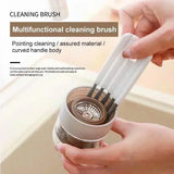 Triogift  Cleaning Brush Keyboard Cleaning Brush Household Groove Gap Pointing Decontamination Cup Cover Brush Small Tool