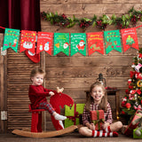 Triogift Santa Claus Christmas Banner   Merry Christmas Decorations for Home Navidad Natal Noel Garland Xmas Gift New Year Decor