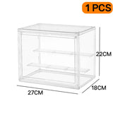 Triogift 1pc Three Layer Acrylic Display Rack Transparent Ladder Handmade Anime Car Model Blind Box Storage Box Jewelry Sorting Box