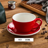 Triogift  -  300ml Ceramic Breakfast Milk Cup American Coffee mug Set Afternoon Tea Cups Ceramic Water Cup tea mug coffee cup