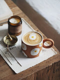 Triogift  -  Ins Style Cartoon Japanese Mug Hand Painted Poached Egg Ceramic Cup Home Office Breakfast Mugs Tea Water Milk Coffee Cup