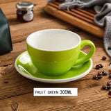 Triogift  -  300ml Ceramic Breakfast Milk Cup American Coffee mug Set Afternoon Tea Cups Ceramic Water Cup tea mug coffee cup