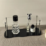 Triogift  -  INS same model Table shelf Three layer acrylic perfume shelf High level simple modern cup shelf Table top sorting cabinet decor