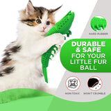 Triogift  Cat Toothbrush Toy Cat Dental Care Durable Hard Rubber Catnip Cat Interactive Toothbrush Chew Clean Mouth Toy Cat Treat Supplies