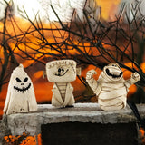 Triogift  Creative Halloween Ghost Pumpkin Head Mummy Decoration Micro Landscape Decoration Desktop Resin Small Decoration