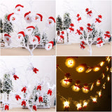 Triogift Snowman Christmas LED Garland String Light Merry Christmas Decorations For Home  Cristmas Tree Ornament Xmas Navidad Gifts