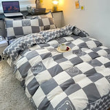 Triogift  Sweetheart Bedding Set Fashion Tiger Single Double Queen Size Flat Sheet Quilt Duvet Cover Pillowcase Bed Linens Home Textile