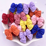 Triogift Resin Kawaii Colorful Painted Cartoon Bowknot Flatback Stone Figurine 20PCS Scrapbook DIY Decor Home Accessories Crafts