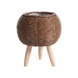 Triogift Rattan Basket Flower Pot