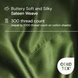 Triogift 100% organic bamboo duvet cover set, 1 duvet cover and 2 pillowcases, buttery soft and cool, silky breathable forest bed set