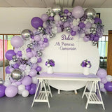 Triogift 126pcs Purple 3D Butterfly Balloons Arch Garland Kit for Baby Shower Decorations for Girl Wedding Valentines Party Decorations