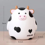 Triogift New Cute Cartoon Image of Calf Resin Ornaments Children's Pet Money Box Home Decoration Children's Gifts Coin Bank