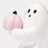 Triogift Halloween Ceramic Cute Spooky Ghost Decoration Doll Pink Pumpkin Bat For Home Party Festival  Doll Home Garden Decorations