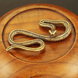 Triogift Copper Snake Mini Statue