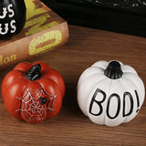 Triogift Halloween Decor home outdoor Ornaments Resin Thanksgiving Pumpkin Set Fall Pumpkin Fall Thanksgiving Harvest Home Decorations