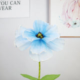 Triogift Simulation Linen Poppy Flower,Home Birthday Decoration,Backdrop Display, Artificial Giant Flore, Wedding Photograph Props Supply